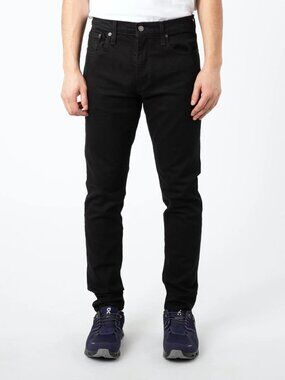 Levis 512 Slim Fit Jeans Men's Size 33x34 Solid Black Flex Stretch Denim NWT